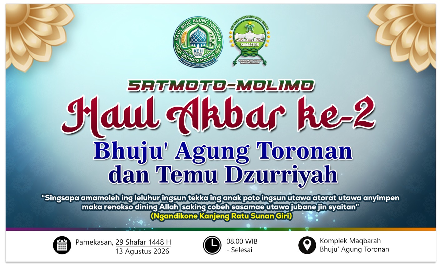 Lokasi Patobin Bujuk Agung Toronan terungkap, dipersoalkan Dzurriyah dalam Peringatan Haul Akbar Ke-2
